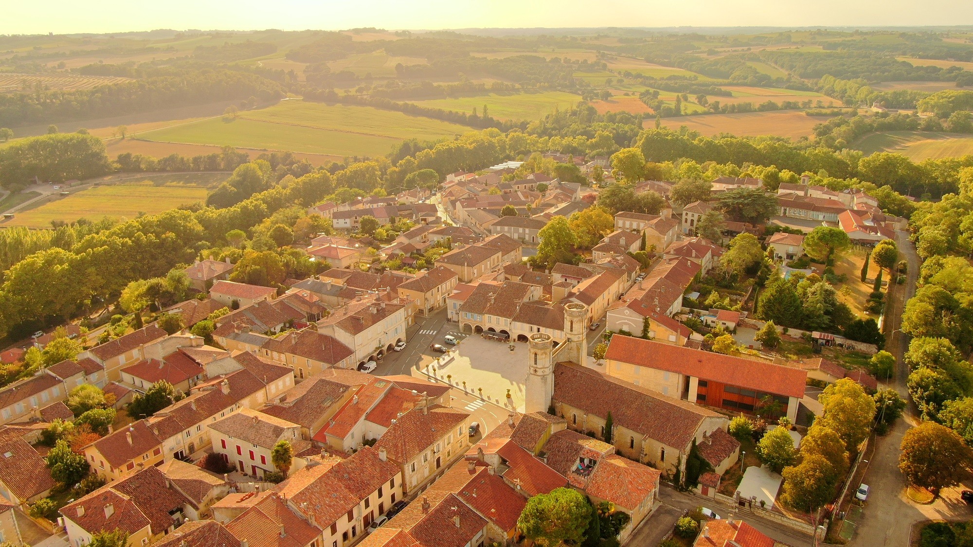 La bastide vue du ciel