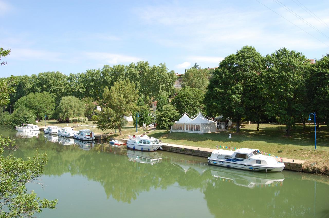 Le port de plaisance sur la Baïse